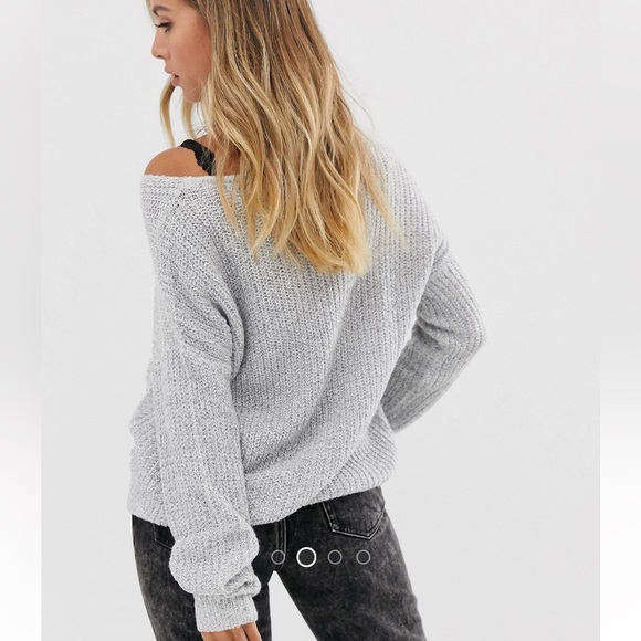 ASOS V-neck ribbed sweater size XS - Picture 3 of 8